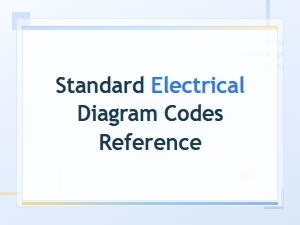 Standard Electrical Diagram Codes Reference Guide